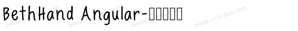BethHand Angular字体转换